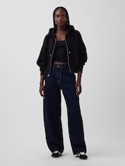 Gap Dark Wash High Waisted Baggy Barrel Jeans - Image 4 of 5