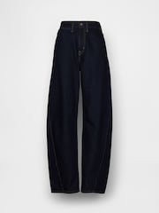 Gap Dark Wash High Waisted Baggy Barrel Jeans - Image 5 of 5