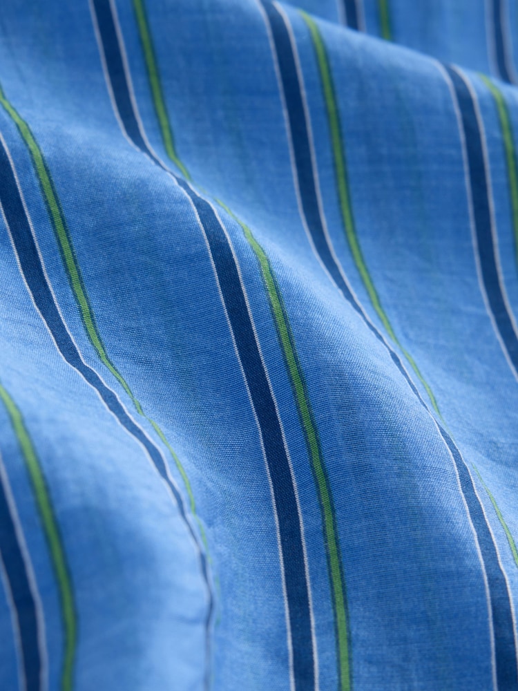 Blue Stripe Lightweight Long Sleeve Shirt - Image 9 of 9
