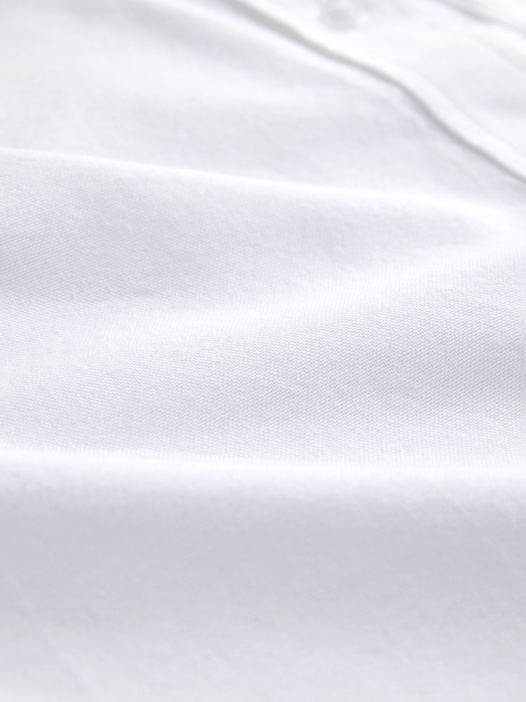 White Relaxed Cotton Long Sleeve Shirt - Image 9 of 9