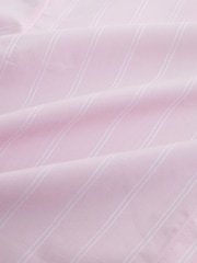 Pink/White Spliced Stripe Cropped Long Sleeve Shirt - Image 6 of 7