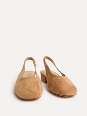 Linzi Nude Glide Closed Toe Slingback Block Heeled Shoe - Image 4 of 5