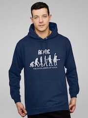 All + Every Blue ACDC Evolution Of Rock Classic Hoodie - Image 2 of 3