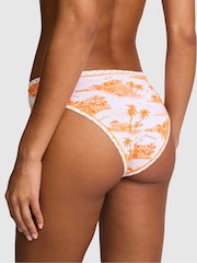 Victoria's Secret Pink Orange Toile Cheeky Cotton Knickers - Image 2 of 2