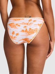Victoria's Secret Pink Orange Toile Bikini Cotton Knickers - Image 2 of 2