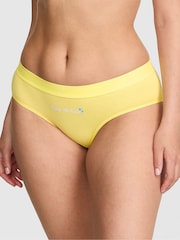 Victoria's Secret PINK Pineapple Yellow Hipster Cotton Logo Knickers - Image 1 of 2