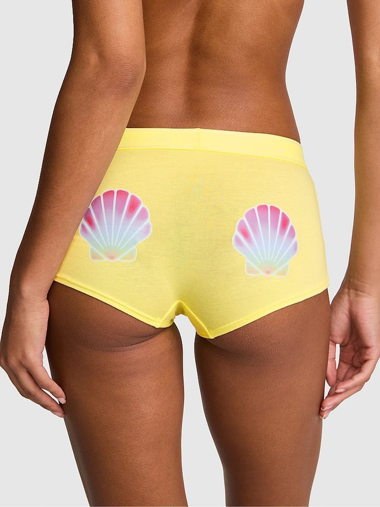 Victoria's Secret PINK Pineapple Yellow High Waist Cotton Logo Knickers - Image 2 of 2