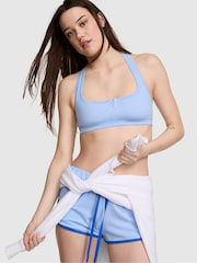 Victoria's Secret PINK Blue Dancer Racer Back Cotton Bralette - Image 1 of 2