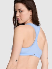Victoria's Secret PINK Blue Dancer Racer Back Cotton Bralette - Image 2 of 2
