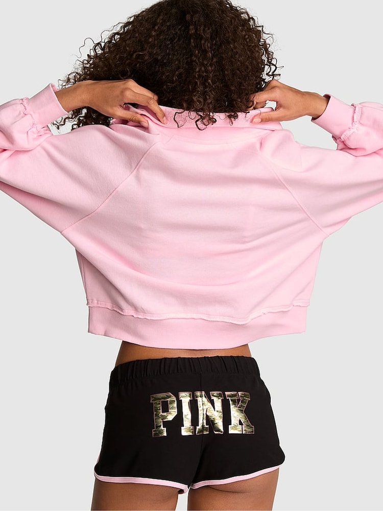 Victoria's Secret Pink Black Camo Print Modal Mini Shorts - Image 2 of 2