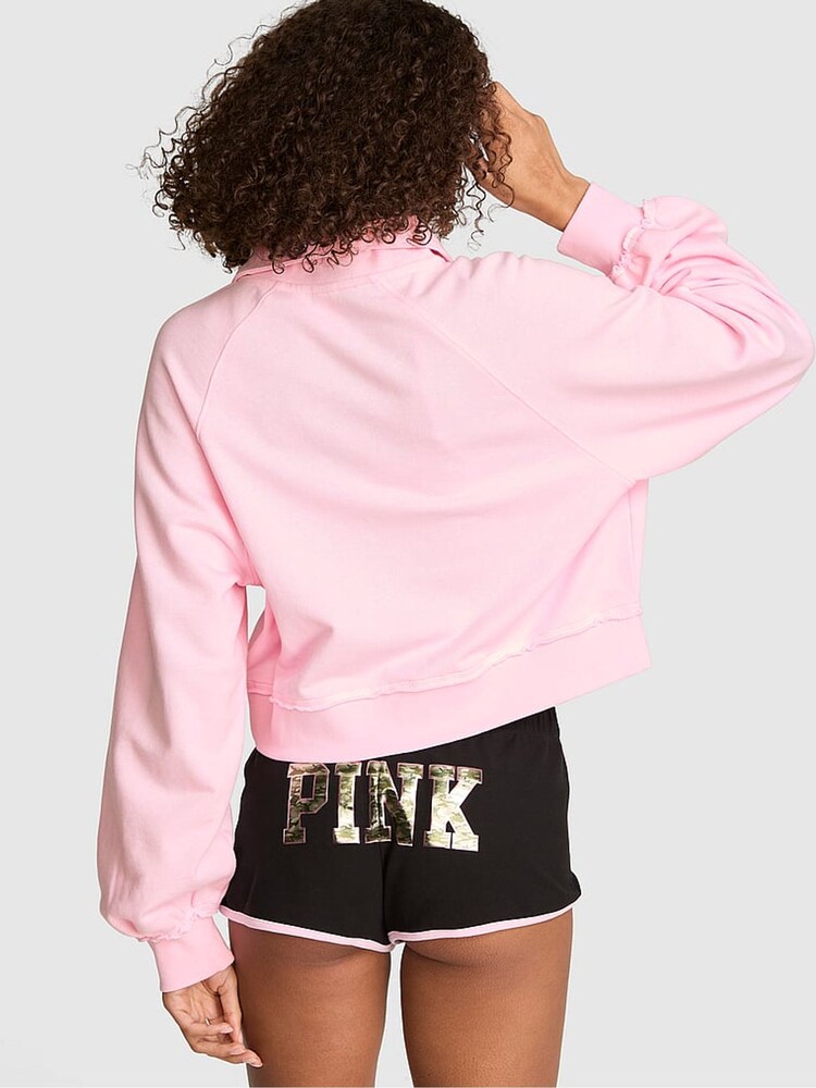 Victoria's Secret Pink Coconut Pink Full Zip Sweatshirt - Image 2 of 3
