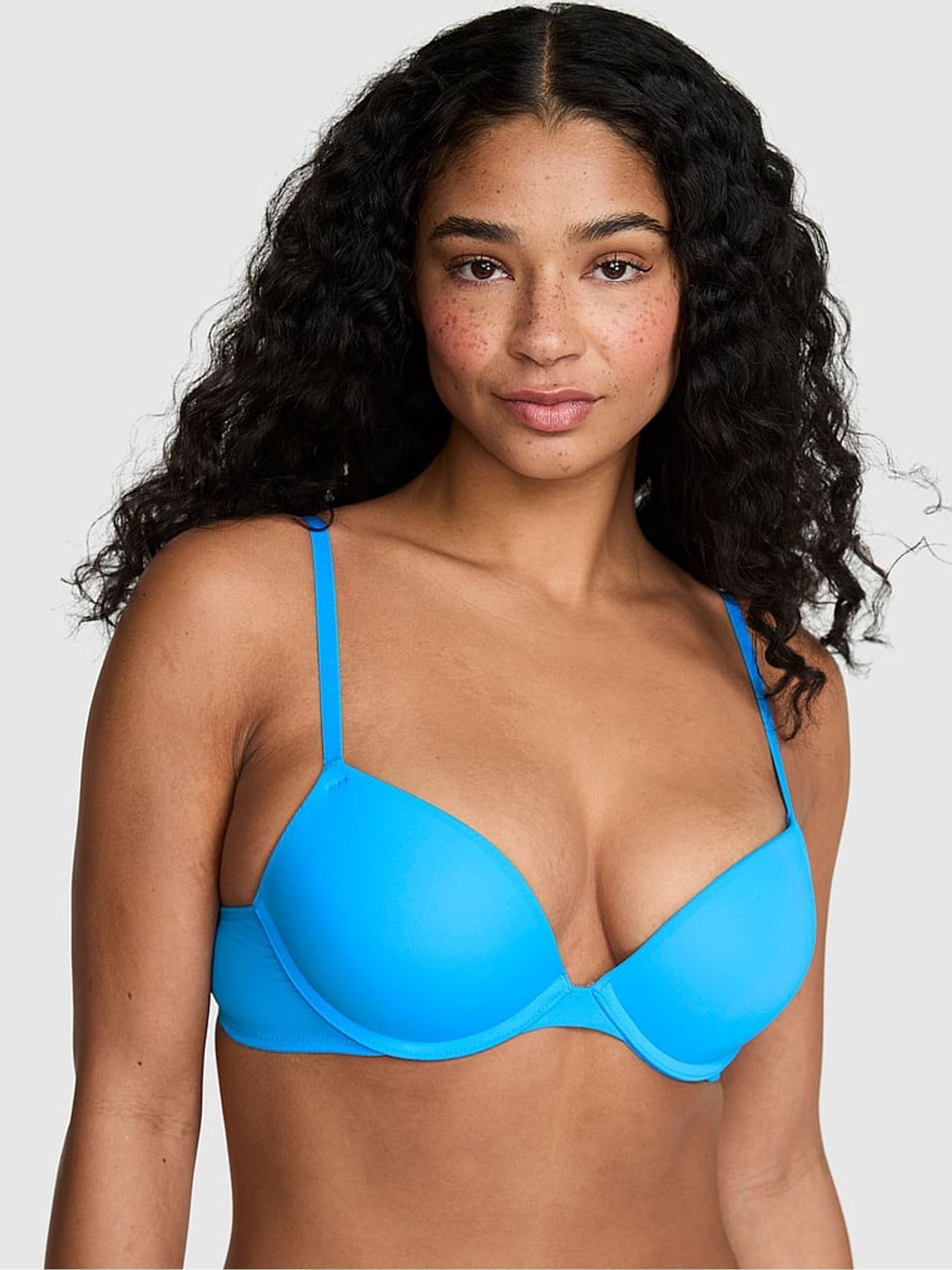 Victoria's Secret PINK Capri Blue Super Push Up Bra