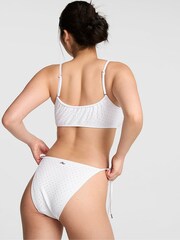 Victoria's Secret Pink White Cheeky String Bikini Bottom - Image 2 of 2