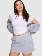 Victoria's Secret Pink Medium Heather Grey Fleece Skort - Image 2 of 4