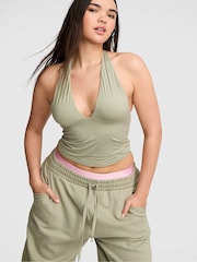 Victoria's Secret Pink Slate Green Halter Top - Image 1 of 2