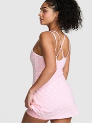 Victoria's Secret Pink Pink Stripes Cotton Cross Back Dress - Image 2 of 2