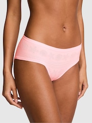 Victoria's Secret Pink Broadwalk Pink Hipster Seashell Pointelle Knickers - Image 1 of 2