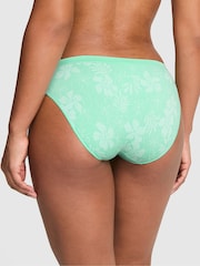 Victoria's Secret Pink Sea Green Hibiscus Bikini Knickers - Image 2 of 2