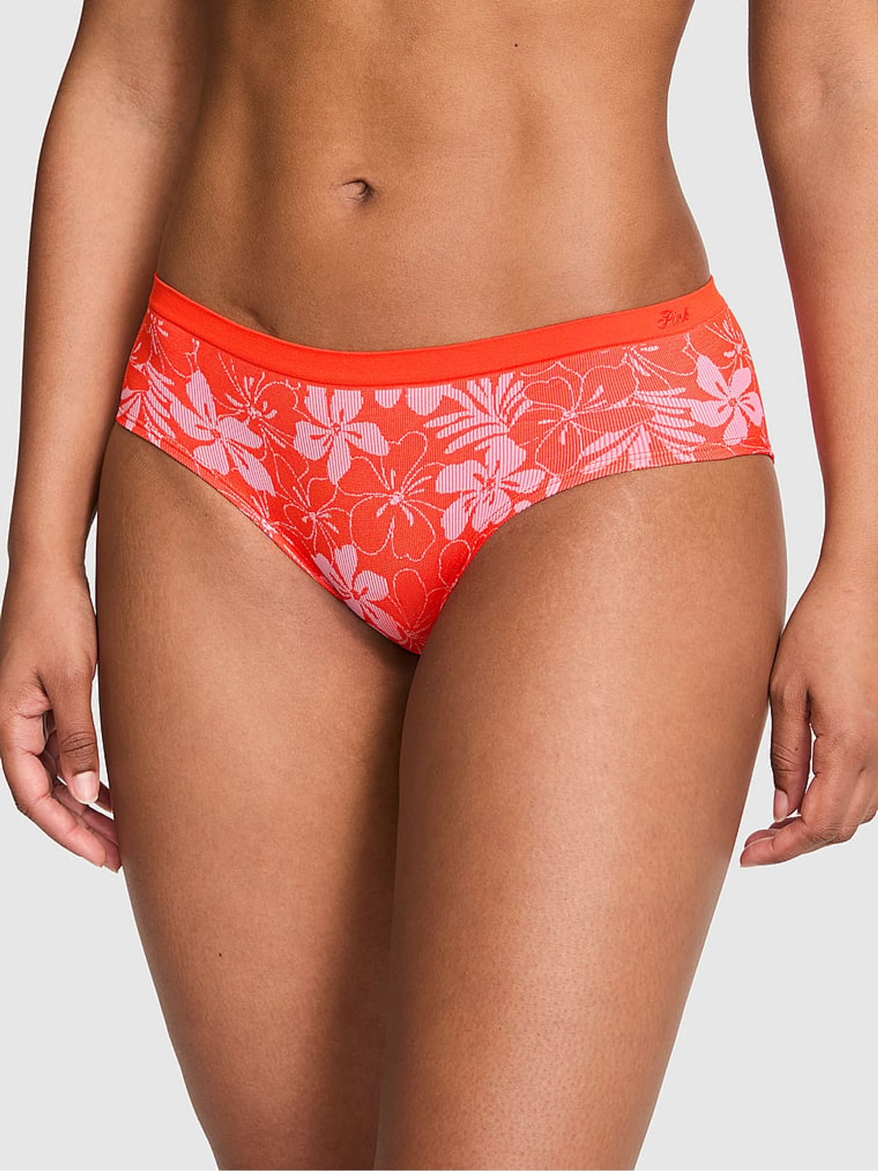 Victoria's Secret PINK Red Hibiscus Hipster Knickers