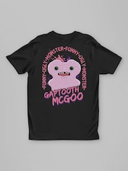 All + Every Black Fuggler Gaptooth McGoo Lilac Originals Back Print T-Shirt - Image 3 of 3