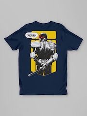 All + Every Blue Judge Dredd You're Next Punk 2000 AD Comics Back Print T-Shirt - Image 3 of 3