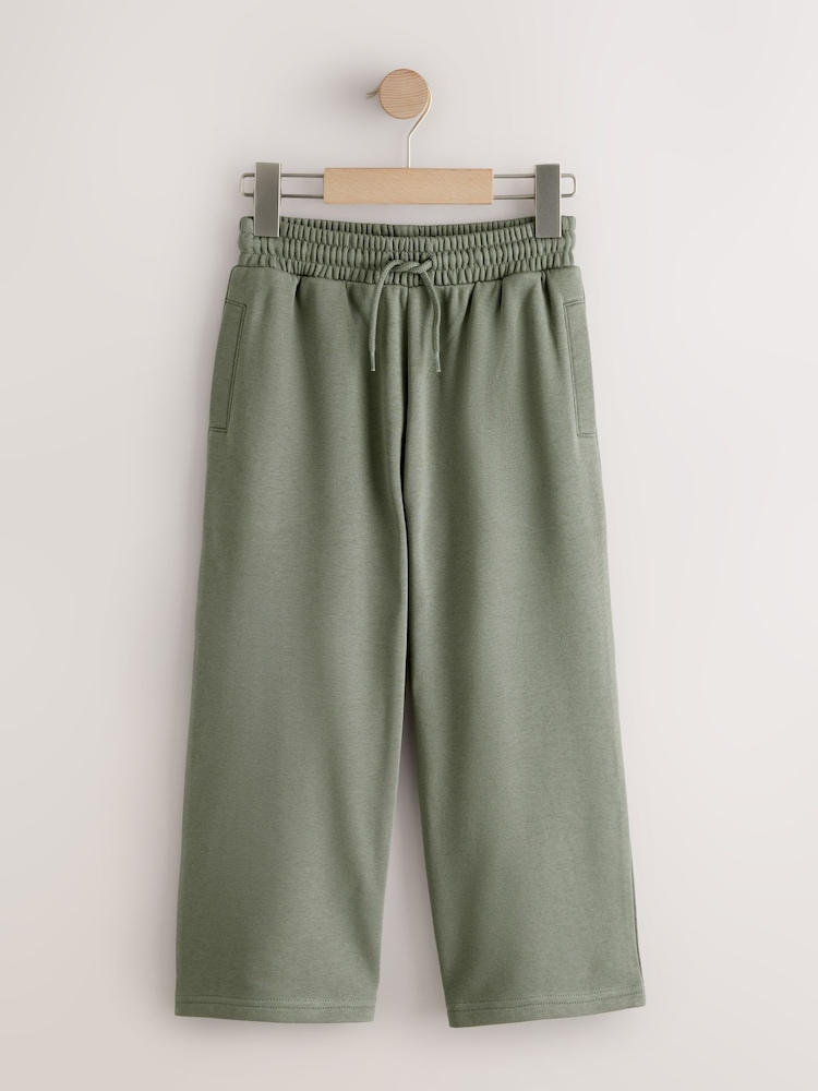 Soft Khaki Wide Fit Joggers (3-16yrs) - Image 1 of 4 Soft Khaki Wide Fit Joggers (3-16yrs) - Image 1 of 4