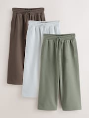 Brown/Khaki/Grey - Lot de 3 pantalons de jogging (3-16 ans) - Image 1 de 7