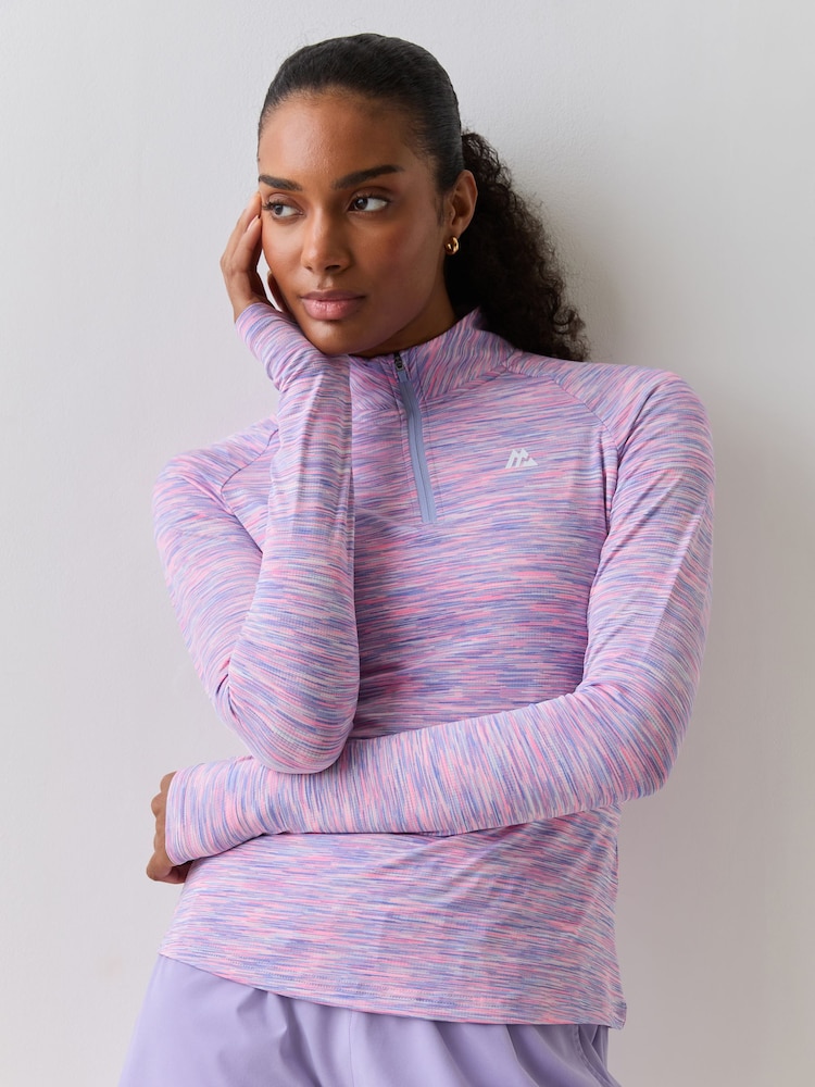Montirex Pink TRAIL 2.0 Quarter Zip T-Shirt - Image 1 of 5