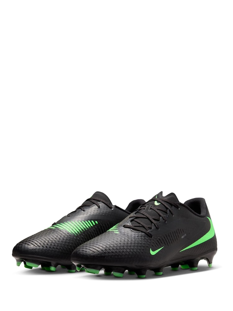Nike Black Phantom 6 Low Academy Multi-Ground Football Boots - Image 2 of 8 Nike Black Phantom 6 Low Academy Multi-Ground Football Boots - Image 2 of 8