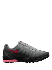 Nike Light Grey Red Air Max Invigor Trainers - Image 1 of 4