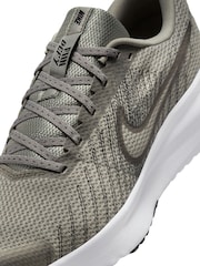 Nike Green Grey Run Defy Road Running Trainers - Image 9 of 10