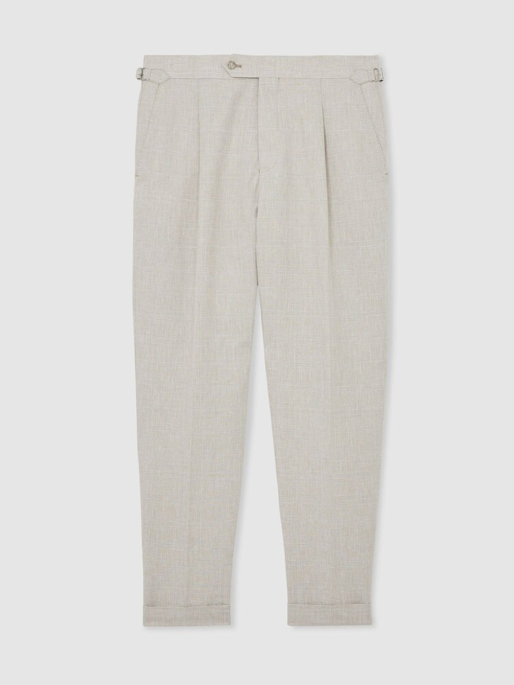 Reiss Oatmeal Finch Trousers - Image 2 of 7 Reiss Oatmeal Finch Trousers - Image 2 of 7