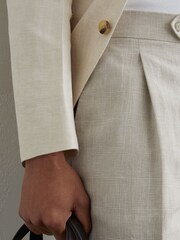 Reiss Oatmeal Finch Trousers - Image 4 of 7