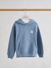 Reiss קפוצ'ון בגזרה נינוחה עם רקמת מונוגרמה, דגם Conlin - תמונה 2 מתוך 3