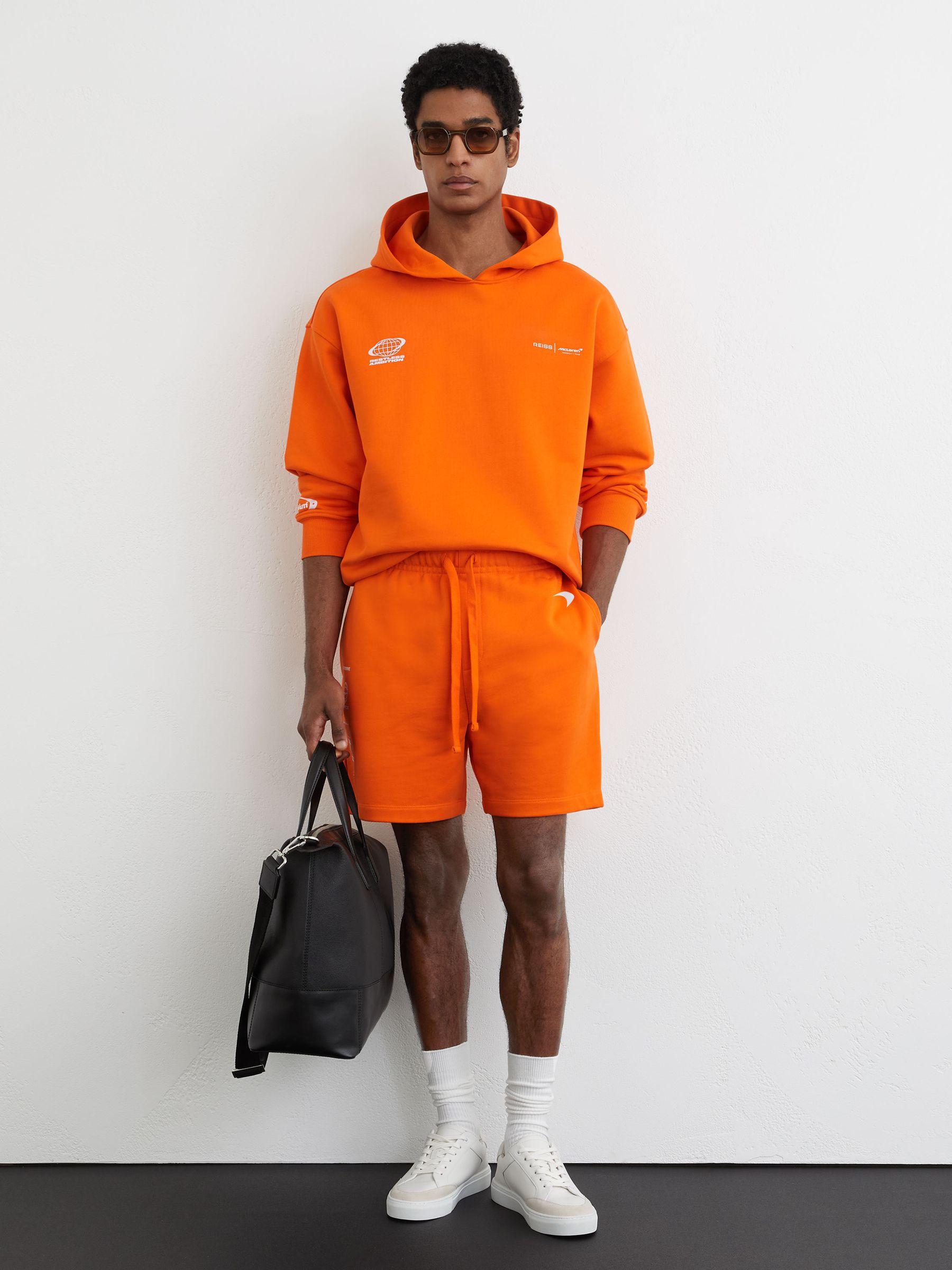 Reiss Orange Jet Motorsport Short - Image 2