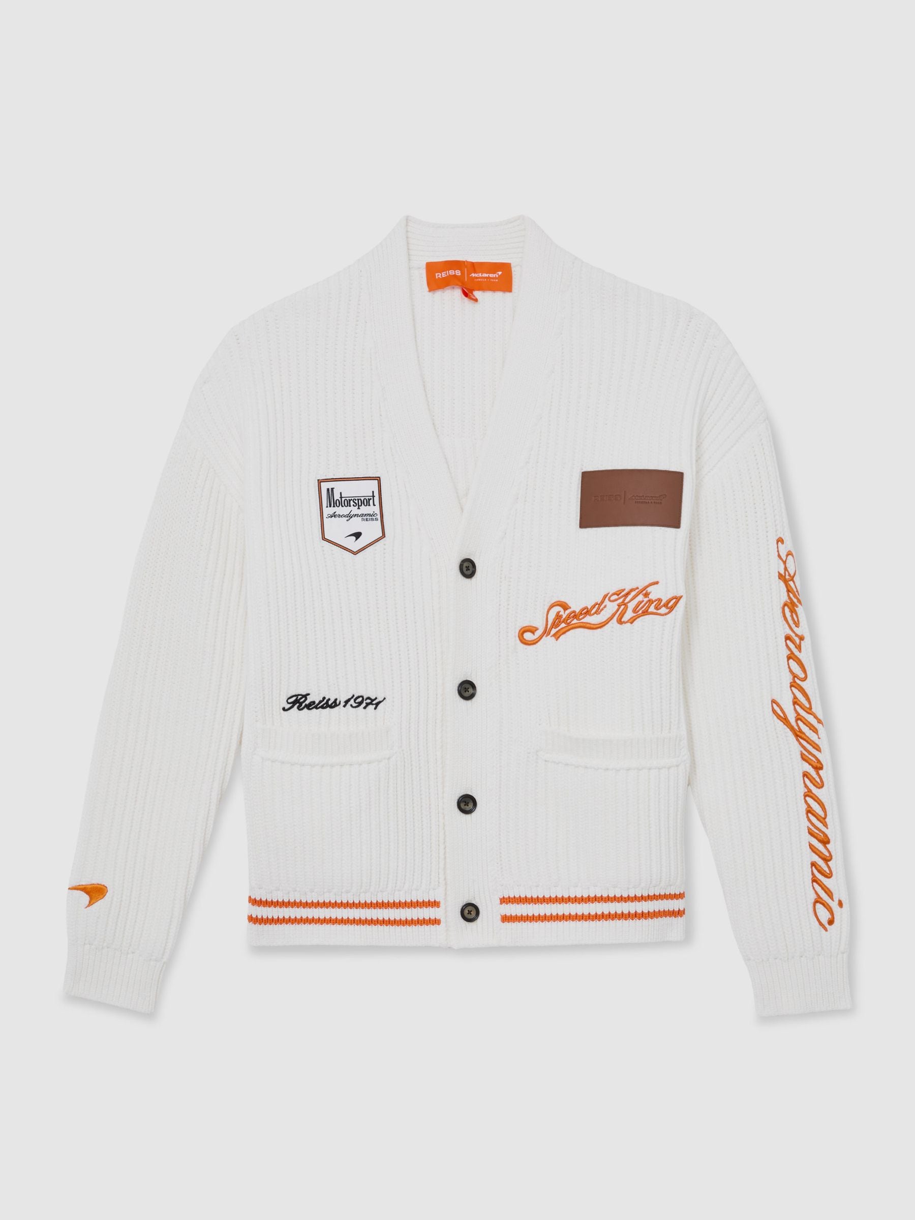 Buy McLaren Racing Embroidered Rib-Knit Cardigan from Next USA
