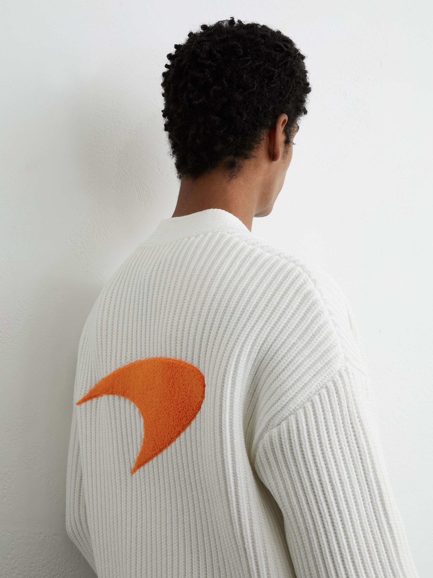 Buy McLaren Racing Embroidered Rib-Knit Cardigan from Next USA