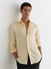 Reiss Buttermilk Yellow Ruban Shirt - Image 1 of 7