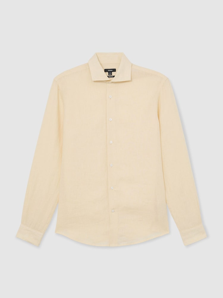 Reiss Buttermilk Yellow Ruban Shirt - Image 2 of 7