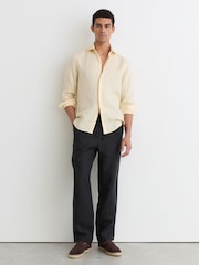 Reiss Buttermilk Yellow Ruban Shirt - Image 3 of 7