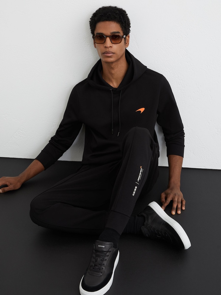 McLaren Black Racing Interlock Speedmark Joggers - Image 1 of 7