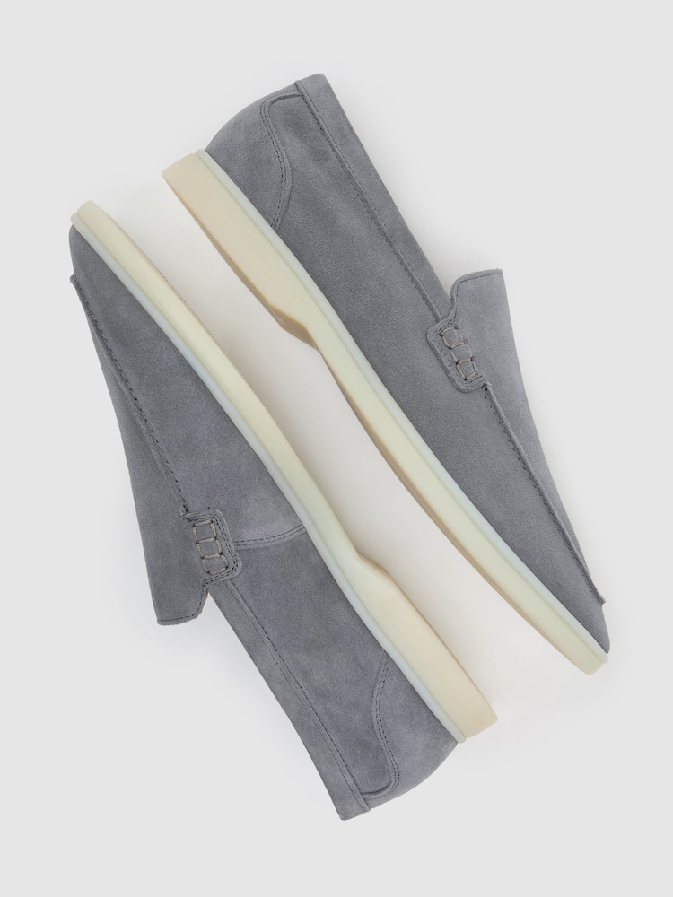 أزرق شاحب - حذاء شمواه سهل اللبس Kason من Reiss - صورة 5 من 5 أزرق شاحب - حذاء شمواه سهل اللبس Kason من Reiss - صورة 5 من 5