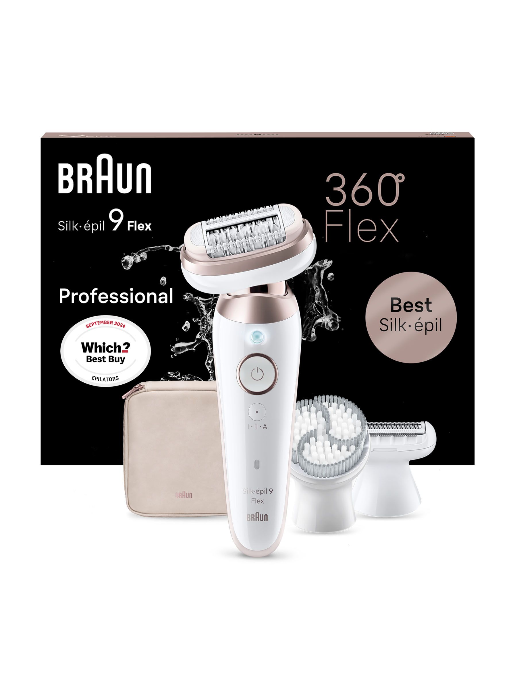 Braun Silk·épil 9 Flex, Wet & Dry Epilator, Lasting Smooth Skin, 9-060 3D, Gold - Image 7