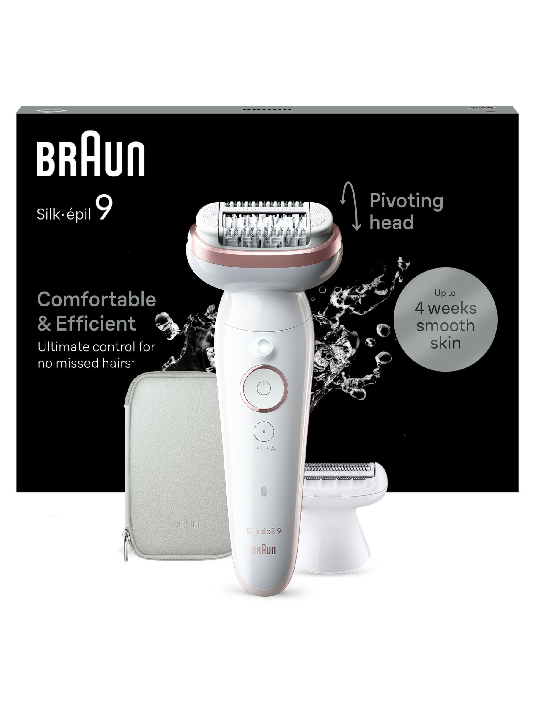 Braun Silk·épil 9, Wet & Dry Epilator, Lasting Smooth Skin, 9-030, Silver - Image 9
