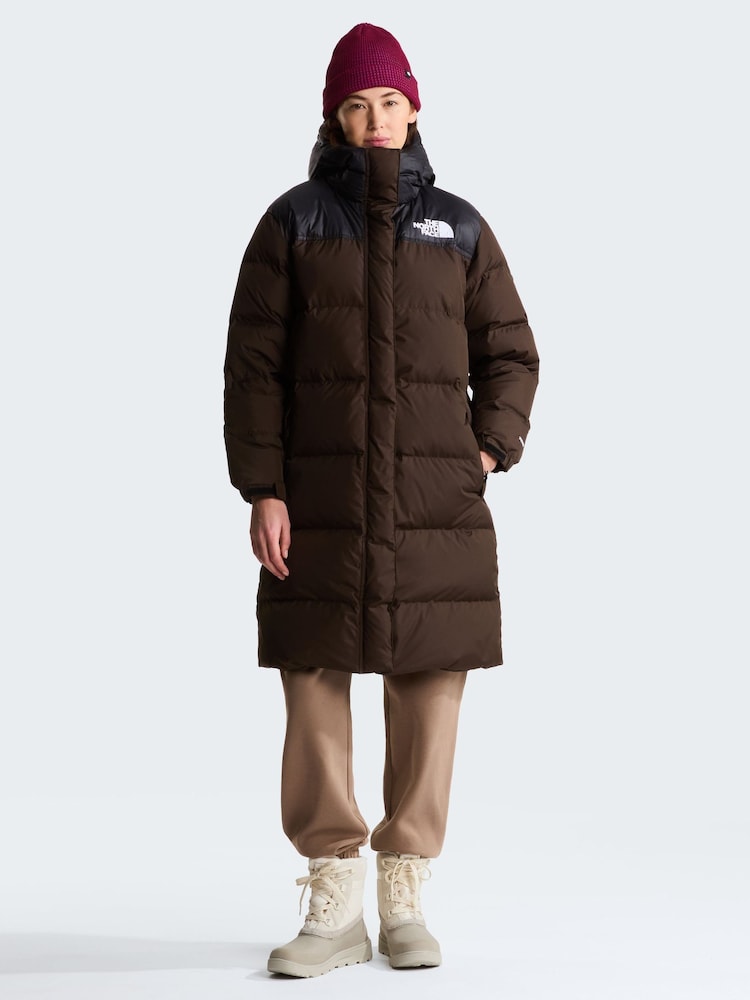 The North Face Brown Nuptse Puffer Parka Jacket - Image 1 of 6 The North Face Brown Nuptse Puffer Parka Jacket - Image 1 of 6