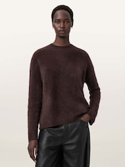 AllSaints Red Rebel Crew Neck Jumper - Image 2 of 7