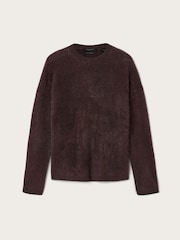 AllSaints Red Rebel Crew Neck Jumper - Image 7 of 7