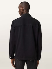 AllSaints Black Nevis Chore Jacket - Image 4 of 7