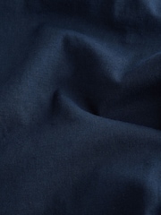 Navy Stretch Linen Blend Culottes - Image 3 of 3