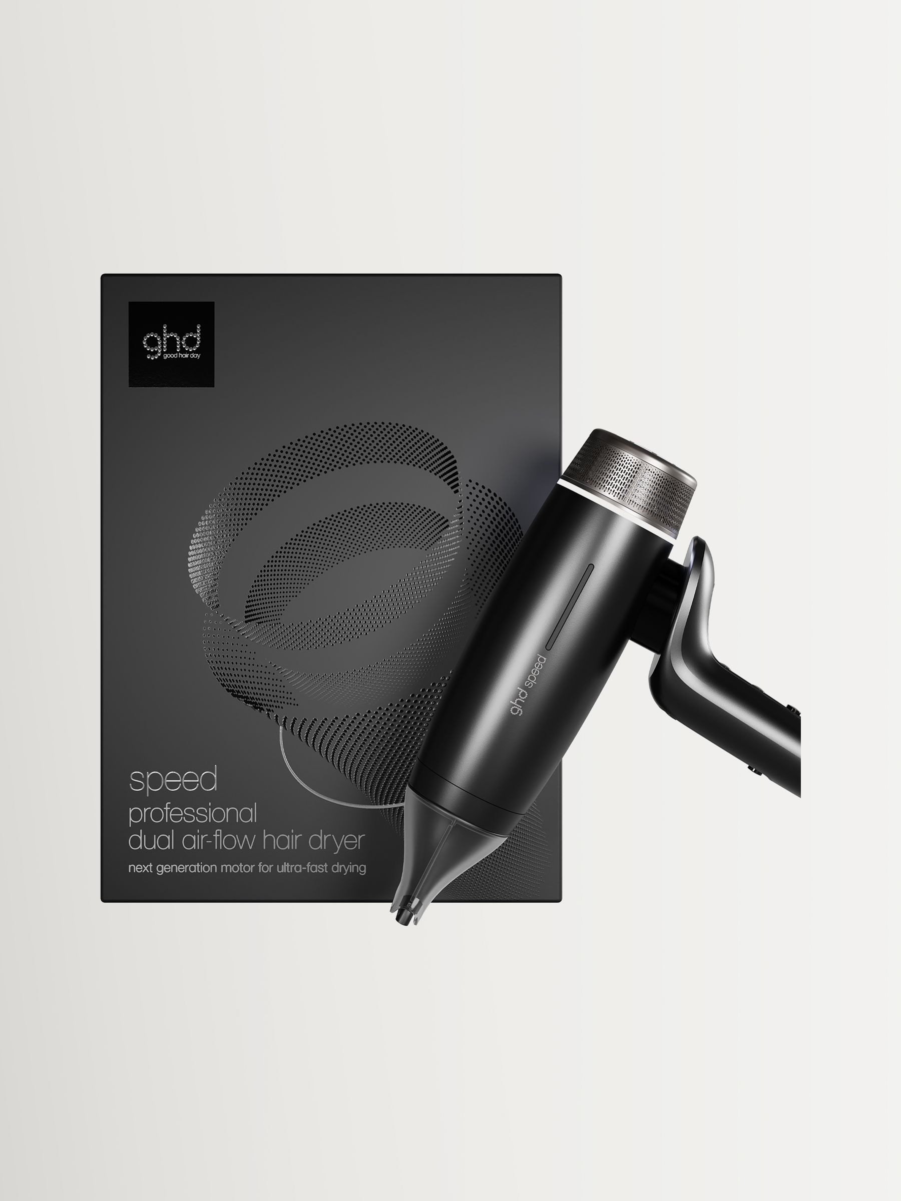 Ghd Unisex Black Deluxe Speed Hair Dryer And Chronos Hair Straightener Festive Gift Set